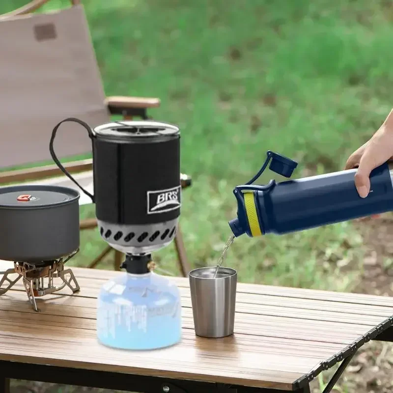 Camping Cooking Gas Stove Portable Tool - BRS-61 熱交換器付きポータブルジェットバーナー 軽量バックパッキングガスストーブ クイックボイル アウトドアクッキング キャンプストーブ