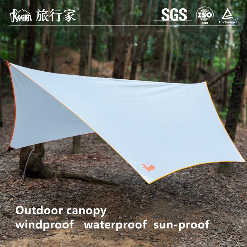 Camping Cooking Tent - 日よけキャノピーテント、日除けシェルター、キャンプやアウトドアクッキング用タープ、ハンモックタープ、防風防水キャノピー