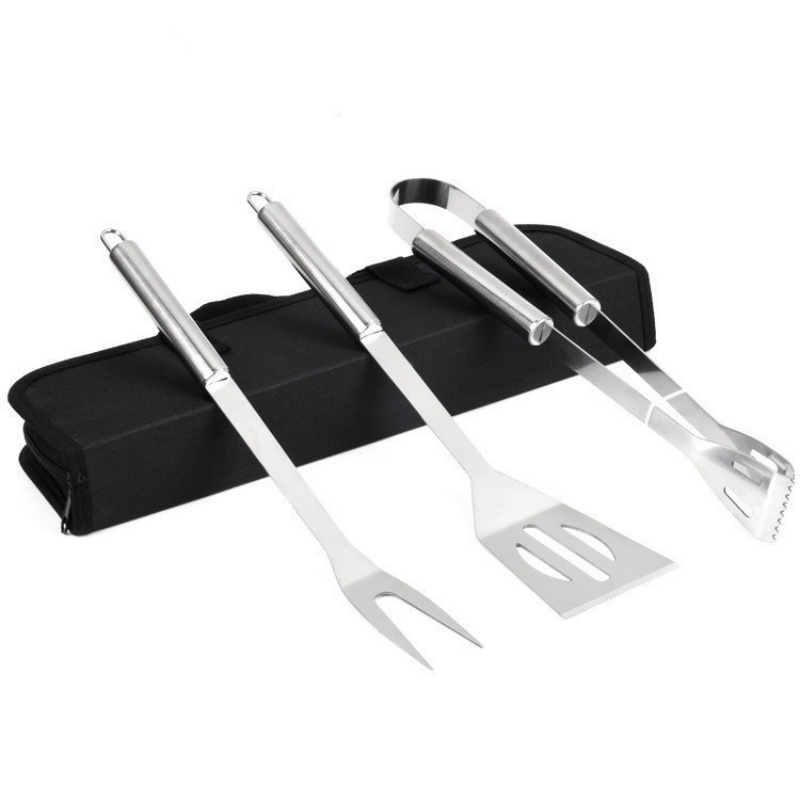 Camping Cooking Equipment Bag - ステンレス製バーベキュー用品セット,バッグ付きバーベキュー用品,グリルツールセット,アウトドアキャンプ調理キット