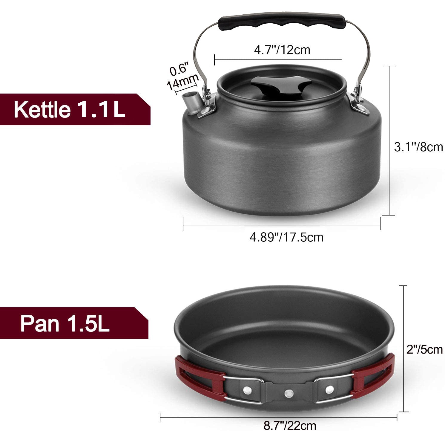 4～5人用アルミ製アウトドアキャンプ調理器具セット（メッシュ - Camping Cooking Equipment Bag のレビューと価格