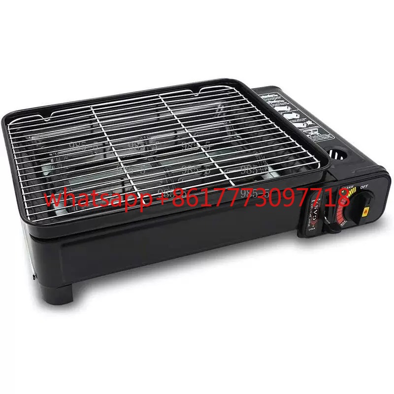 屋外用ポータブルブタンガスストーブ 無煙バーベキューグリル  - Camping Cooking Gas Stove Portable Tool のレビューと価格