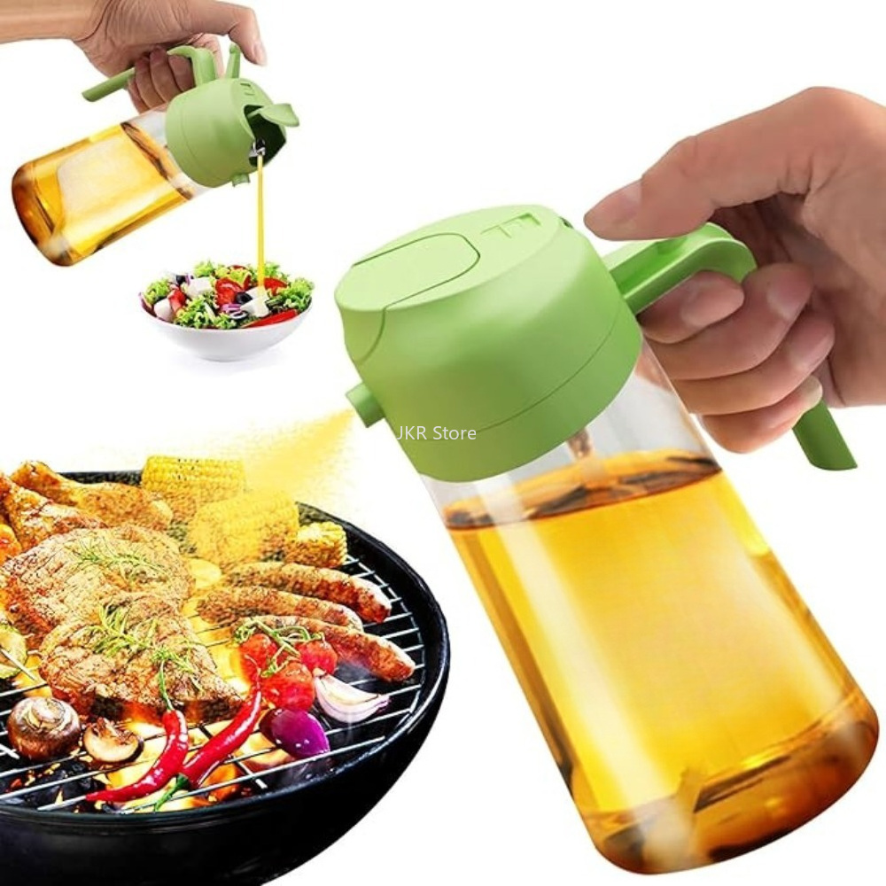 2 in 1 オリーブオイルスプレーディスペンサーボトル 大 - Camping Cooking Oil のレビューと価格