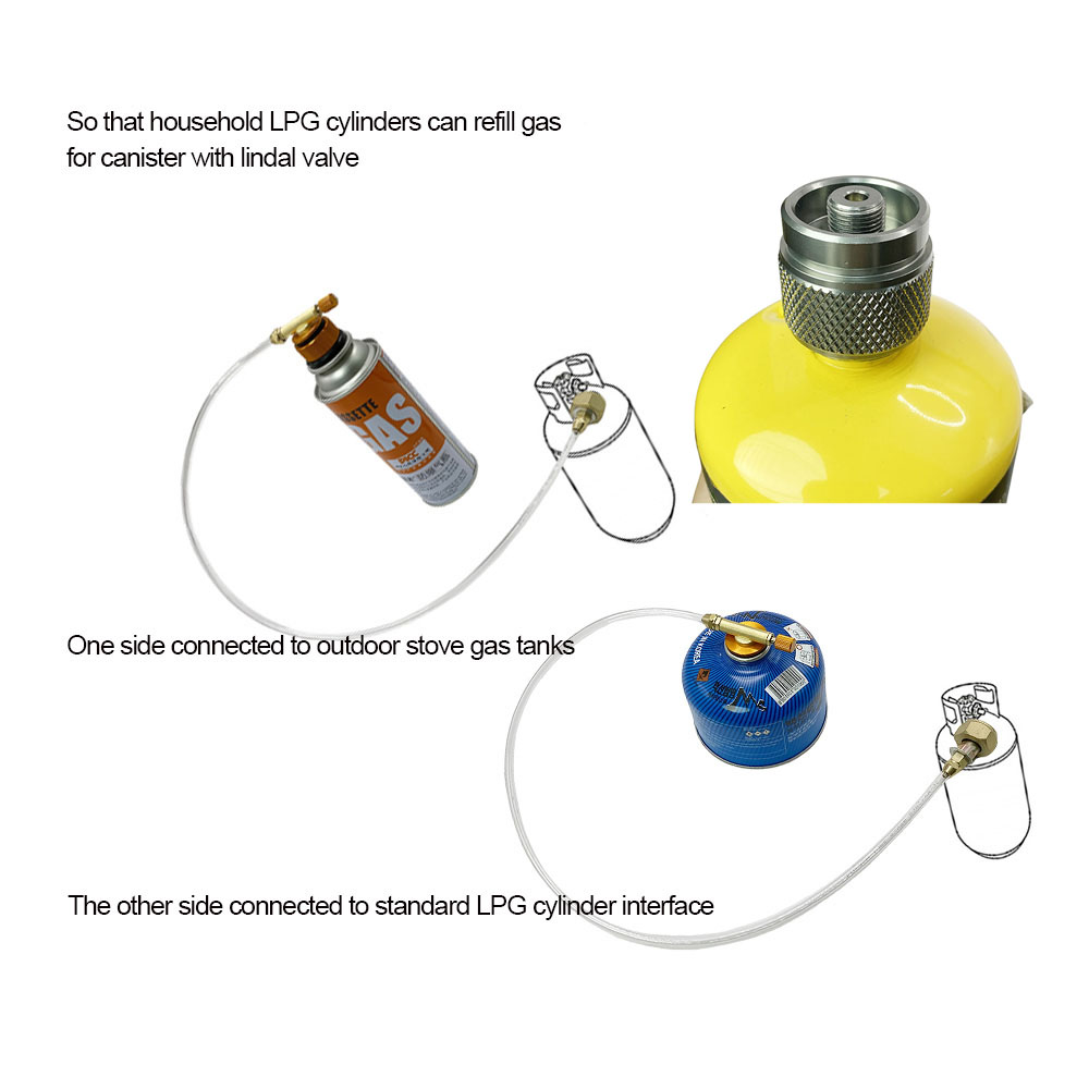 屋外ガスストーブ詰め替えアダプター、キャンプ用ガスタンクファ - Camping Cooking Butane のレビューと価格