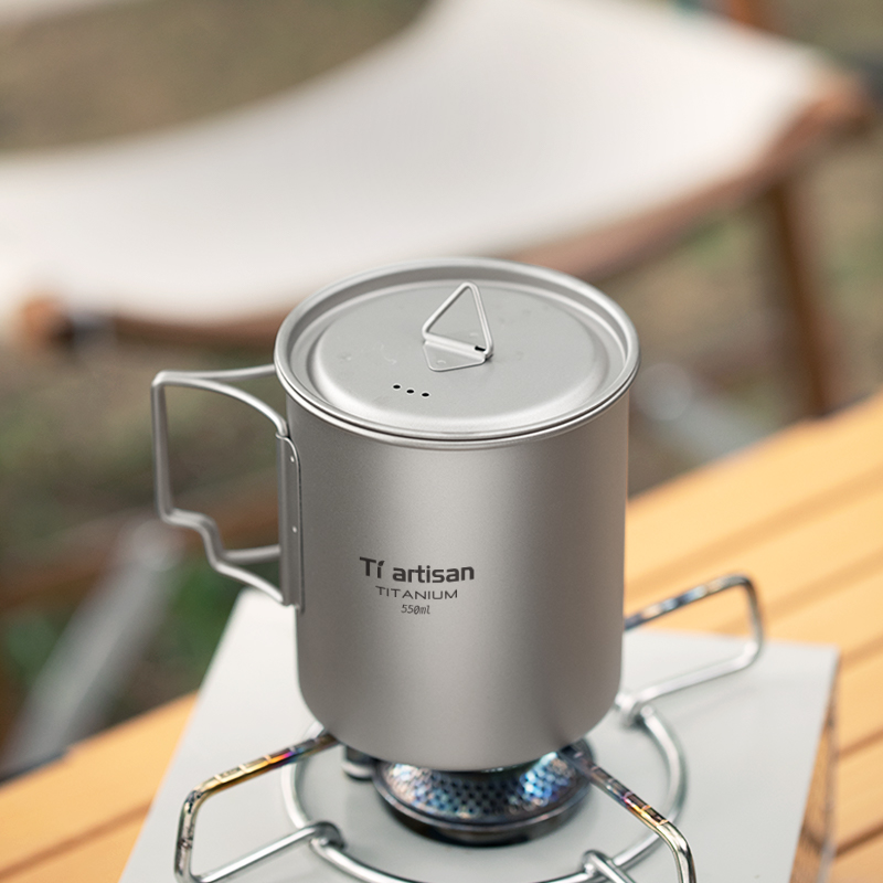 Tiartisan 屋外チタン軽量ポータブルティーコーヒーカ - Camping Cooking Oil のレビューと価格