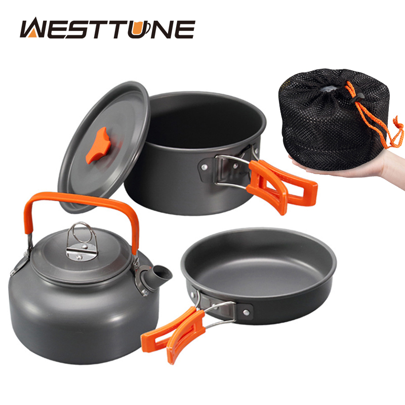 WESTTUNE キャンプ調理器具キット アルミ アウトドア - Camping Cooking Kit のレビューと価格