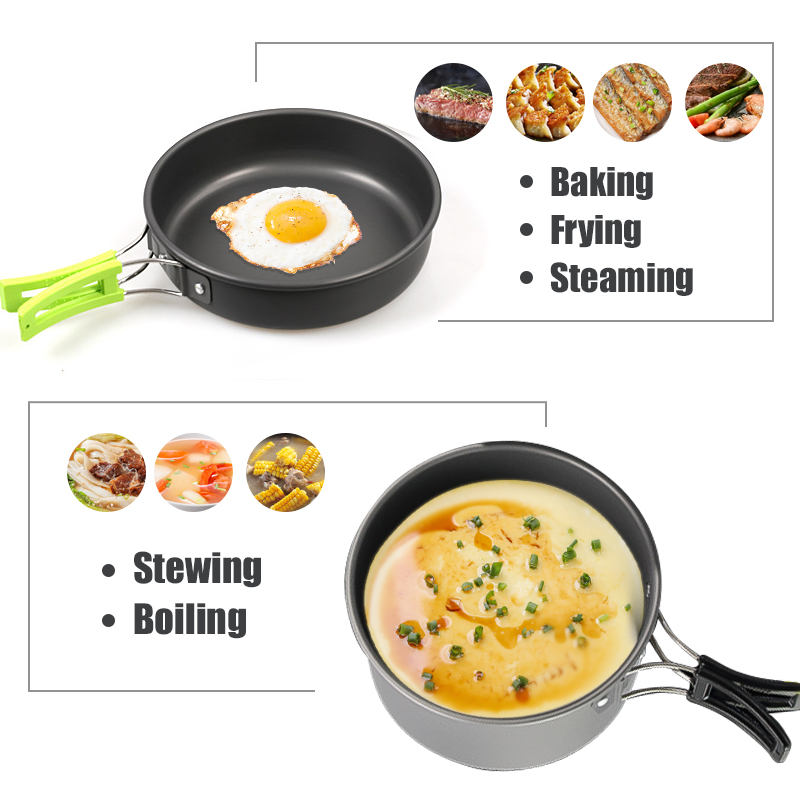 WESTTUNE キャンプ調理器具キット アルミ アウトドア - Camping Cooking Kit のレビューと価格
