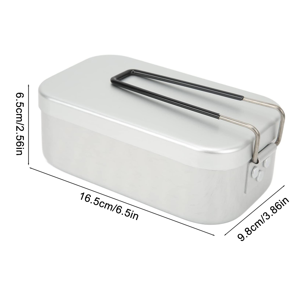 800 ミリリットルアルミ弁当箱屋外キャンプ調理器具食器折り - Camping Cooking Kit のレビューと価格