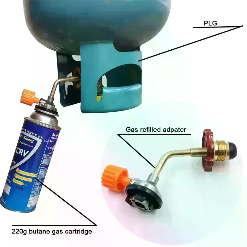 ガスブタンシリンダータンク詰め替えコネクタアダプター屋外ガス - Camping Cooking Butane のレビューと価格