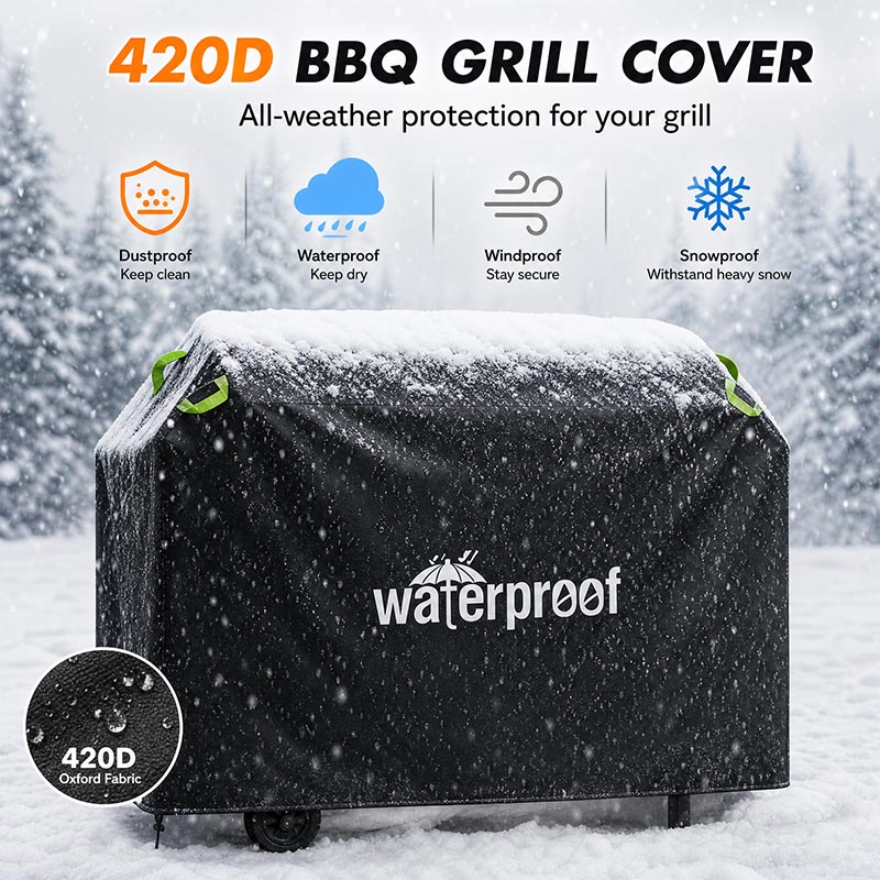 420D 防雨屋外炭火グリルカバー、ガス防塵オックスフォード - Camping Cooking Tent のレビューと価格