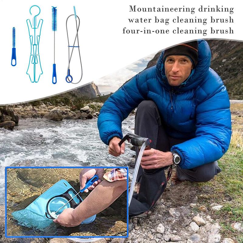 水水分補給袋クリーニングブラシキットプラスチック屋外飲料水バ - Camping Cooking Kit のレビューと価格