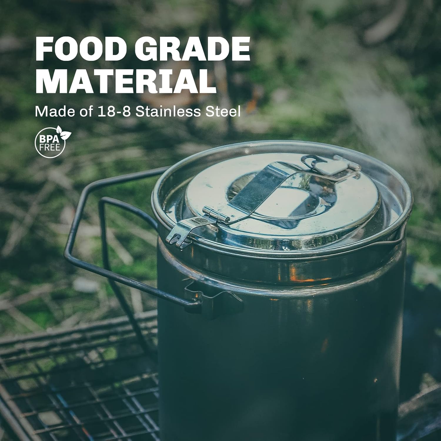 Fire-maple 1.2lステンレス鋼スチーマーポット、 - Camping Cooking Kit のレビューと価格