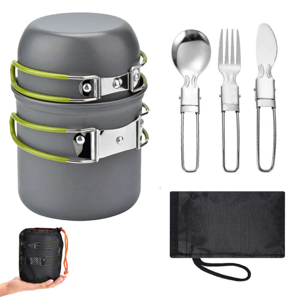 屋外旅行用調理器具キット,超軽量調理器具セット,ピクニックや - Camping Cooking Equipment Bag のレビューと価格