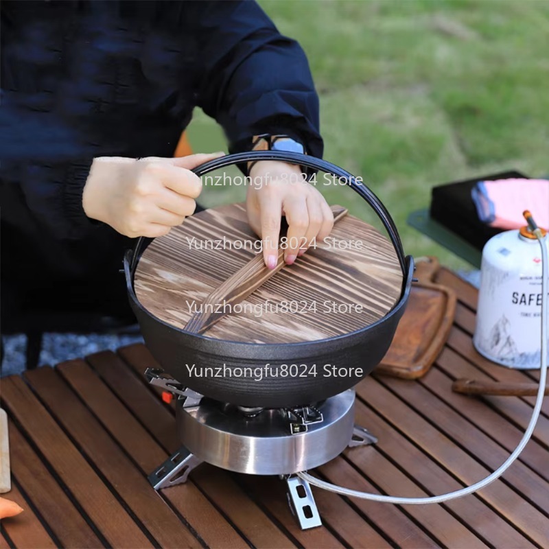 アウトドアキャンプ用鍋 鋳鉄製ダッチポット ピクニックポット - Camping Cooking Cast Iron のレビューと価格