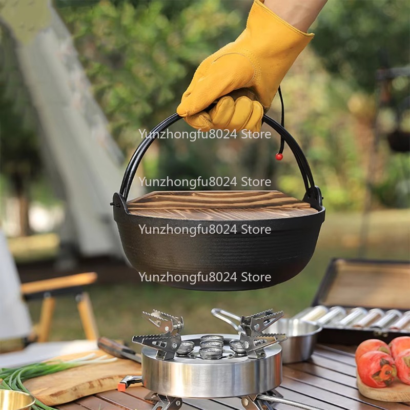 アウトドアキャンプ用鍋 鋳鉄製ダッチポット ピクニックポット - Camping Cooking Cast Iron のレビューと価格