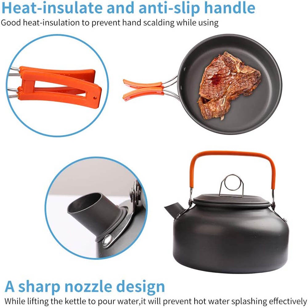 アウトドアキャンプクッキングセット アウトドア用湯沸かし・野 - Camping Cooking Vegetables のレビューと価格