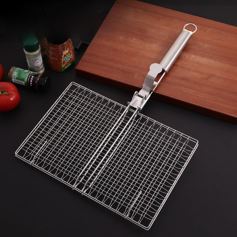 1 セットバーベキューネットバーベキューメッシュハンドル取り - Camping Cooking Grill のレビューと価格