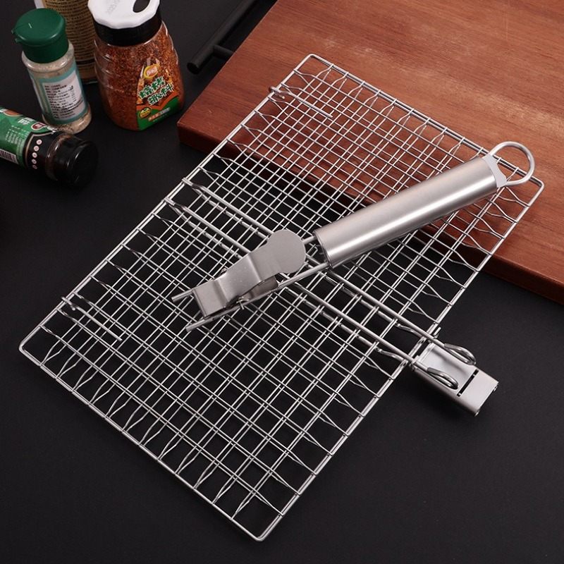 1 セットバーベキューネットバーベキューメッシュハンドル取り - Camping Cooking Grill のレビューと価格