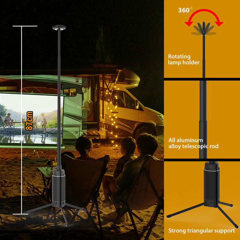 ポータブル伸縮式LEDワークライト、USB充電式、キャンプラ - Camping Cooking Tent のレビューと価格