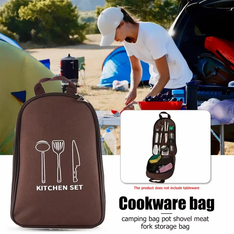 キャンプ用品収納バッグ、大容量ピクニック・ハイキング用品、ア - Camping Cooking Equipment Bag のレビューと価格