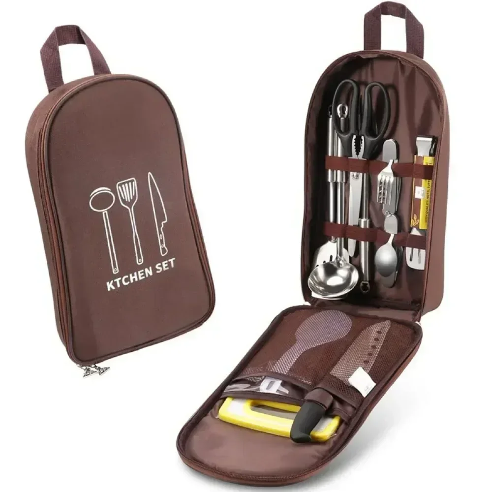キャンプ用品収納バッグ、大容量ピクニック・ハイキング用品、ア - Camping Cooking Equipment Bag のレビューと価格