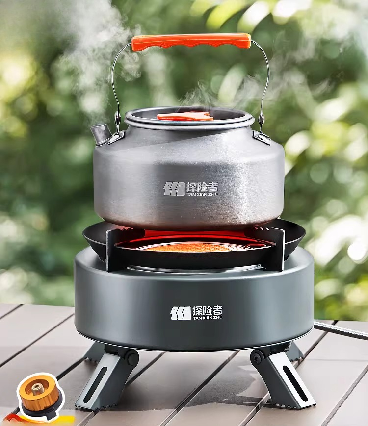ポータブル分割ガスストーブ屋外キャンプピクニック調理バーナー - Camping Cooking Gas Stove Portable Tool のレビューと価格