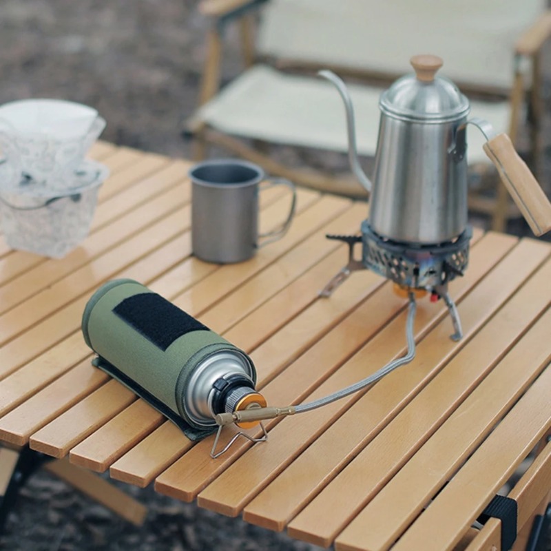 1 ピース/2 ピースポータブルガスストーブアダプターアルミ - Camping Cooking Gas Stove Portable Tool のレビューと価格