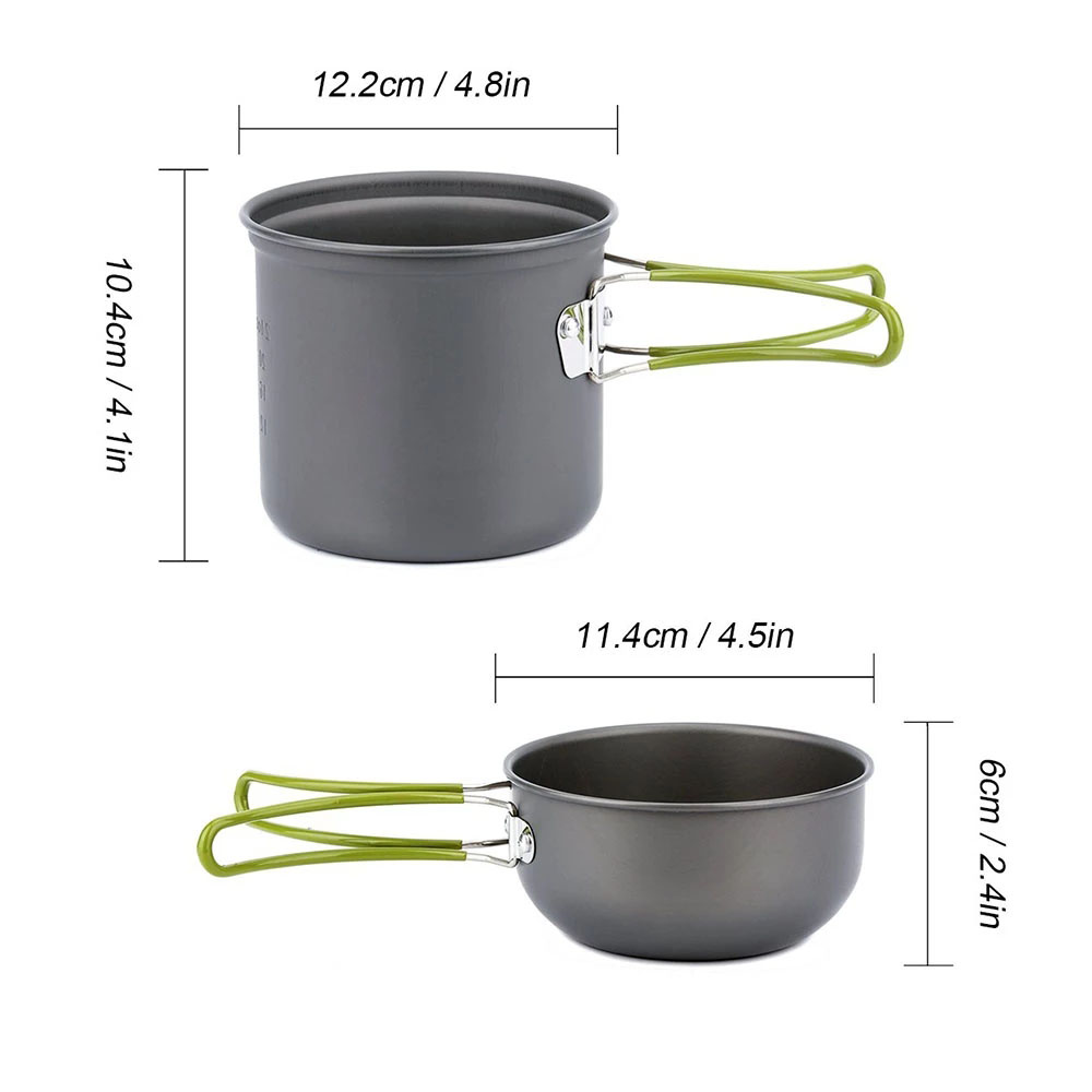 キャンプ調理器具キット ストーブ付き アウトドアクッキングセ - Camping Cooking Kit のレビューと価格