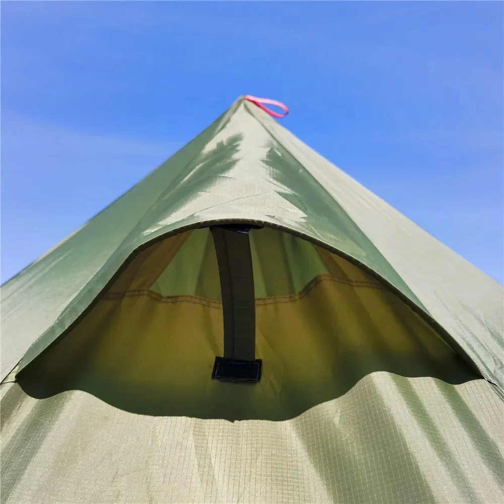 新しいピラミッドテントスノースカート付き超軽量屋外キャンプテ - Camping Cooking Tent のレビューと価格