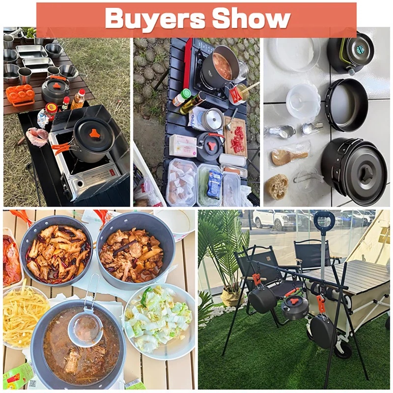 キャンプクッキングセット キャンプ調理器具 旅行用食器 アウ - Camping Cooking Kit のレビューと価格